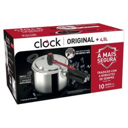 Panela de Pressão Clock 4,5l Alumínio Polida - 7