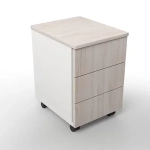 Gaveteiro Volante Marelli Gm15 330x400mm Branco e Carvalho Berlim