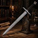 Ver imagem 7 de Espada Excalibur de Metal Réplica Decorativa Rei Arthur 105,5 cm com Suporte de Madeira