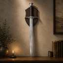 Ver imagem 3 de Espada Excalibur de Metal Réplica Decorativa Rei Arthur 105,5 cm com Suporte de Madeira