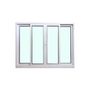 Ver imagem 1 de Janela 4 Folhas de Correr Alumínio Branco 100x200 Linha 25