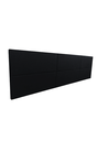 Ver imagem 1 de Cabeceira Estofada King 6 Blocos Não É Segredo Suede Liso Preto 195x60