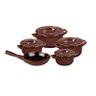 Conjunto Em Cerâmica Ceraflame Duo+ 5 Peças Chocolate - 1