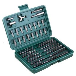 Jogo de Pontas Bits para Parafusadeira 100 Peças Black Jack B463 - 1