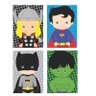 Quadro Quarto Bebe Marvel Super Heróis Infantil 30x22 4uni - 2
