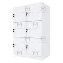 Ver imagem 2 de ARMÁRIO ESCANINHO 6 PORTAS CHAVE M172.2021.B ORGANIZADOR MUNDI MOVEIS