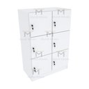 Ver imagem 3 de ARMÁRIO ESCANINHO 6 PORTAS CHAVE M172.2021.B ORGANIZADOR MUNDI MOVEIS