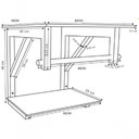 Ver imagem 2 de Gabinete De Vidro 45cm C/Cuba Oval Marrom+Torneira Metal