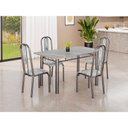 Ver imagem 4 de Jogo de Mesa Tubular Teixeira Madri 120cm 4 Cadeiras
