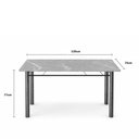 Ver imagem 2 de Jogo de Mesa Tubular Teixeira Madri 120cm 4 Cadeiras