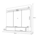 Ver imagem 2 de Home Suspenso Galax Champanhe Off White - Hb Móveis
