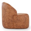Ver imagem 3 de Kit 02 Poltronas Decorativas Kaya Orgânica Sintético Ocre - Desk Design