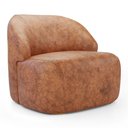 Ver mais imagens de Kit 02 Poltronas Decorativas Kaya Orgânica Sintético Ocre - Desk Design