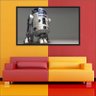 Quadro Decorativo Star Wars Robô R2D2 Com Moldura - 1