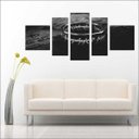 Ver imagem 2 de Quadro Decorativo Senhor Dos Anéis Anel Preto e Branco
