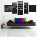 Ver imagem 3 de Quadro Decorativo Senhor Dos Anéis Anel Preto e Branco