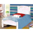 Ver imagem 1 de Cama Montessoriana Infantil Solteiro Adesivada Nuvenzinha Rosa