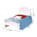 Ver imagem 3 de Cama Montessoriana Infantil Solteiro Adesivada Nuvenzinha Rosa