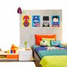 Quadro Decorativo Liga da Justiça Baby 4uni 30x22 - 1