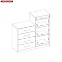Ver imagem 4 de Comoda Áurea 2 Portas 4 Gavetas Amêndola Touch Off White - Demóbile