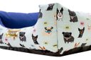 Ver imagem 3 de Cama para Cachorro Quadrada Impermeavel Luppet Azul Buldog Gg