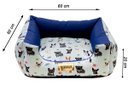 Ver imagem 6 de Cama para Cachorro Quadrada Impermeavel Luppet Azul Buldog Gg