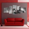 Quadro Preto Branco Super Heróis Vingadores Homem De Ferro - 4