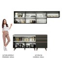 Ver imagem 6 de Armário de Cozinha Completa 250cm Preto Reims Madesa 02