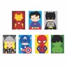 Conjunto 7 Quadros Marvel Super Heróis Liga da Justiça Decor - 2