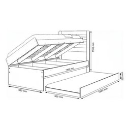 Cama Baú Framar Móveis Larissa Solteiro Cor Branco - 8 Cama Baú Framar Móveis Larissa Solteiro Cor Branco - 8