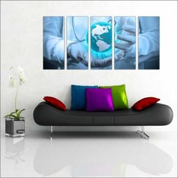 Quadro Decorativo Medicina Consultórios Médicos 5 Peças G1 - 1 Quadro Decorativo Medicina Consultórios Médicos 5 Peças G1 - 1