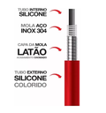 Ver imagem 6 de Torneira Flexível Parede Cozinha Gourmet Preta Black
