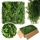 Ver imagem 6 de Placa de Folhagem Artificial Permanente Verde 2m² para Jardim Vertical e Parede Verde para Decoração