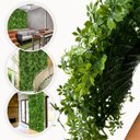 Ver imagem 5 de Placa de Folhagem Artificial Permanente Verde 2m² para Jardim Vertical e Parede Verde para Decoração