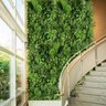 Placa de Folhagem Artificial Permanente Verde 2m² para Jardim Vertical e Parede Verde para Decoração - 2