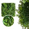 Placa de Folhagem Artificial Permanente Verde 2m² para Jardim Vertical e Parede Verde para Decoração - 4