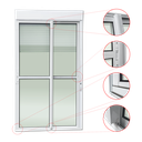 Ver imagem 3 de Porta Correr Integ.2F.Móveis 220 x 150 Elite c/Fecho Autom V.Liso Branco Brimak