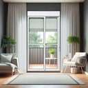 Ver imagem 2 de Porta Correr Integ.2F.Móveis 220 x 150 Elite c/Fecho Autom V.Liso Branco Brimak