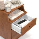 Ver imagem 4 de Mesa de Cabeceira Luxo New 3 Gavetas Freijó – EJ Móveis