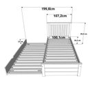 Ver imagem 3 de Cama + Cama Auxiliar Solteirão Ecoconfort Azul