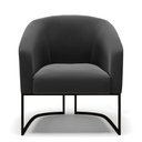 Ver imagem 4 de Cadeira Sala de Jantar Base Industrial Preto Stella Suede D03 - D\'rossi Cor Preto