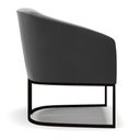 Ver imagem 3 de Cadeira Sala de Jantar Base Industrial Preto Stella Suede D03 - D\'rossi Cor Preto