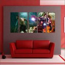 Ver imagem 3 de Quadro Decorativo Homem De Ferro Hulk 5 Peças GG