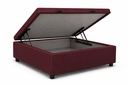 Ver imagem 1 de Base Box Baú Solteiro 78x188 Suede Vinho
