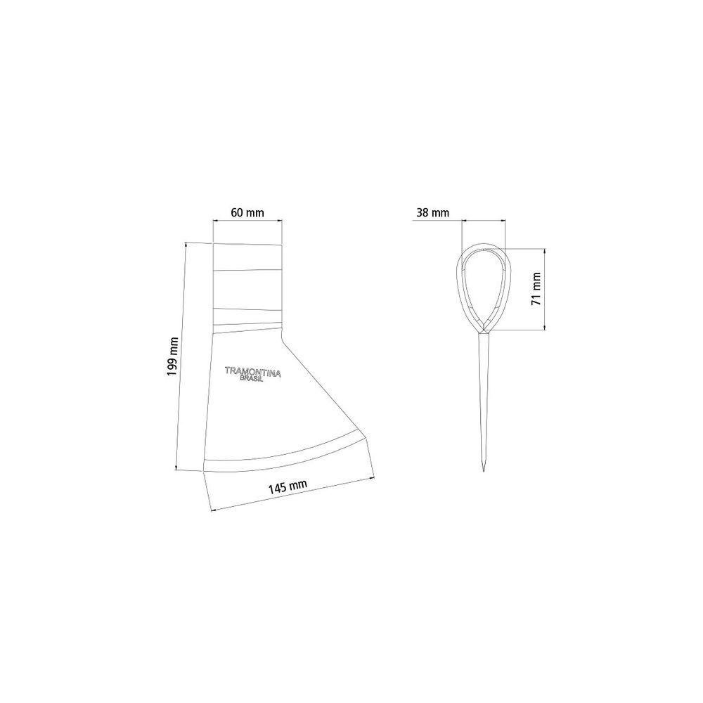 Machado Soldado com Cabeça Redonda Tramontina Tamanho 3.5 em Aço sem Cabo - 3