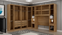 Ver imagem 2 de Modulado Casal Completo 6 Portas 8 Gavetas - Rizon-cumaru/fendi - Móveis Novo Horizonte
