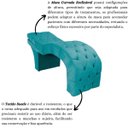 Ver imagem 6 de Maca Estética Estofada Reclinável Ergonômica Veludo Marilia:azul Turquesa