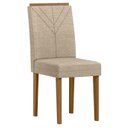 Ver imagem 2 de Cadeira para Mesa de Jantar Amanda Kit 2 Peças Ype Linho Areia – New Ceval