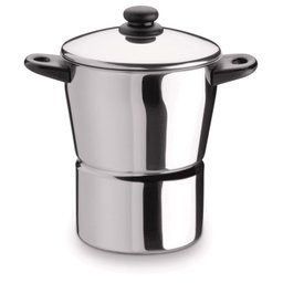 Cuscuzeira Panela Para Cuscuz Aço Inox 3 L Alça Baquelite - 1
