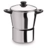 Cuscuzeira Panela Para Cuscuz Aço Inox 3 L Alça Baquelite - 1